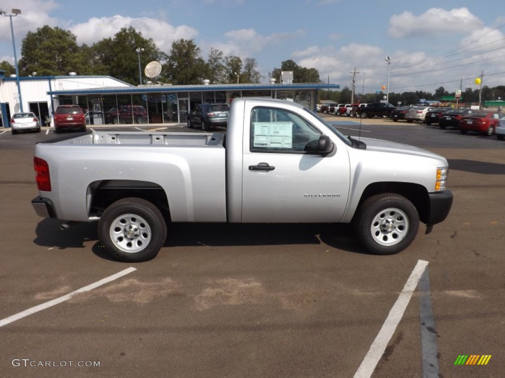 2013 Silverado 1500 Work Truck Regular Cab - Silver Ice Metallic / Dark Titanium photo #6