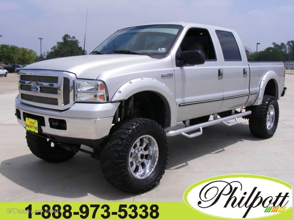 1999 F250 Super Duty XLT Crew Cab 4x4 - Silver Metallic / Medium Graphite photo #1