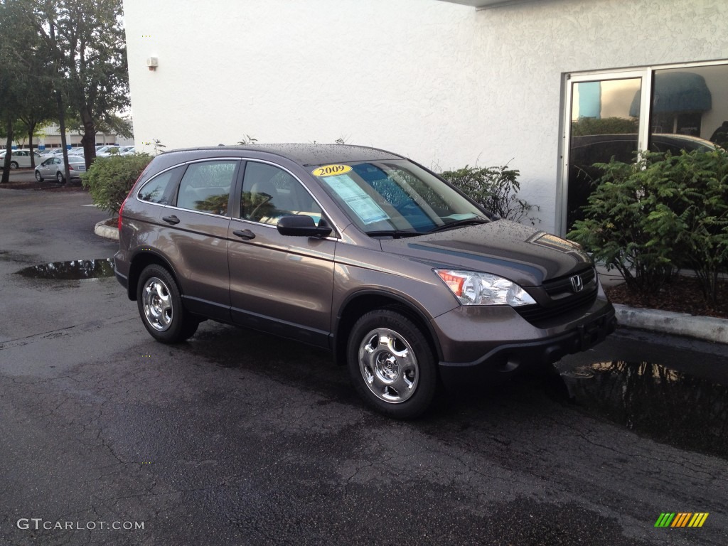 2009 CR-V LX - Urban Titanium Metallic / Ivory photo #2