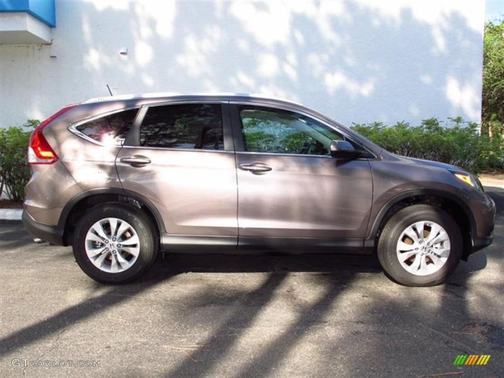 2013 CR-V EX-L AWD - Urban Titanium Metallic / Black photo #2