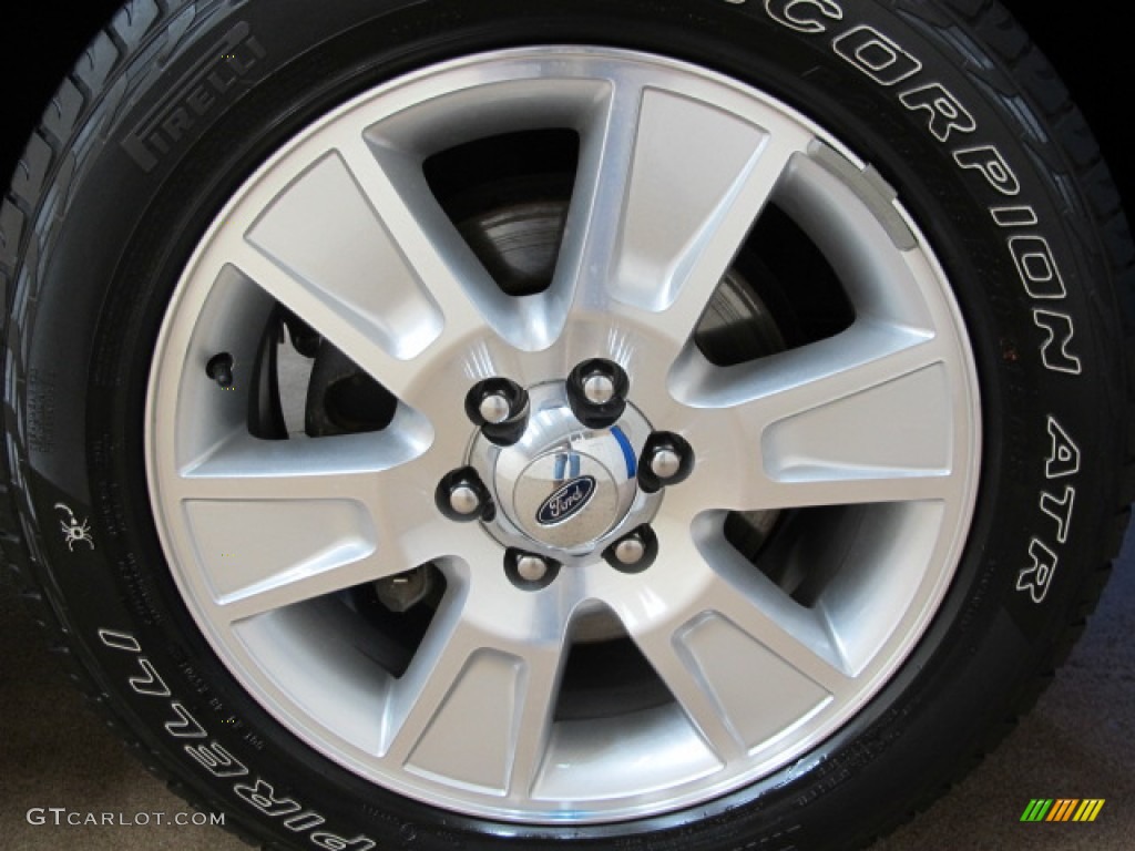 2010 F150 Lariat SuperCrew 4x4 - Ingot Silver Metallic / Black photo #14