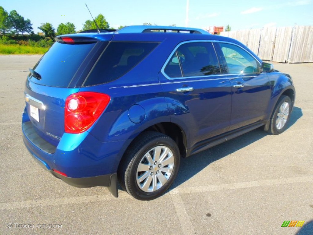 2010 Equinox LT - Navy Blue Metallic / Jet Black/Light Titanium photo #6