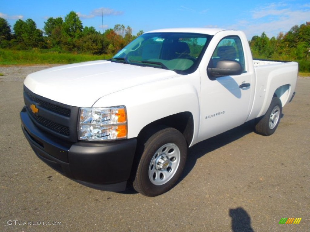 2013 Silverado 1500 Work Truck Regular Cab - Summit White / Dark Titanium photo #1