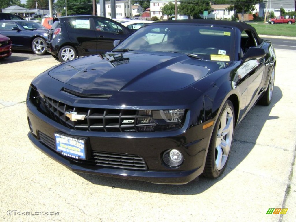 2011 Camaro SS Convertible - Black / Black photo #1