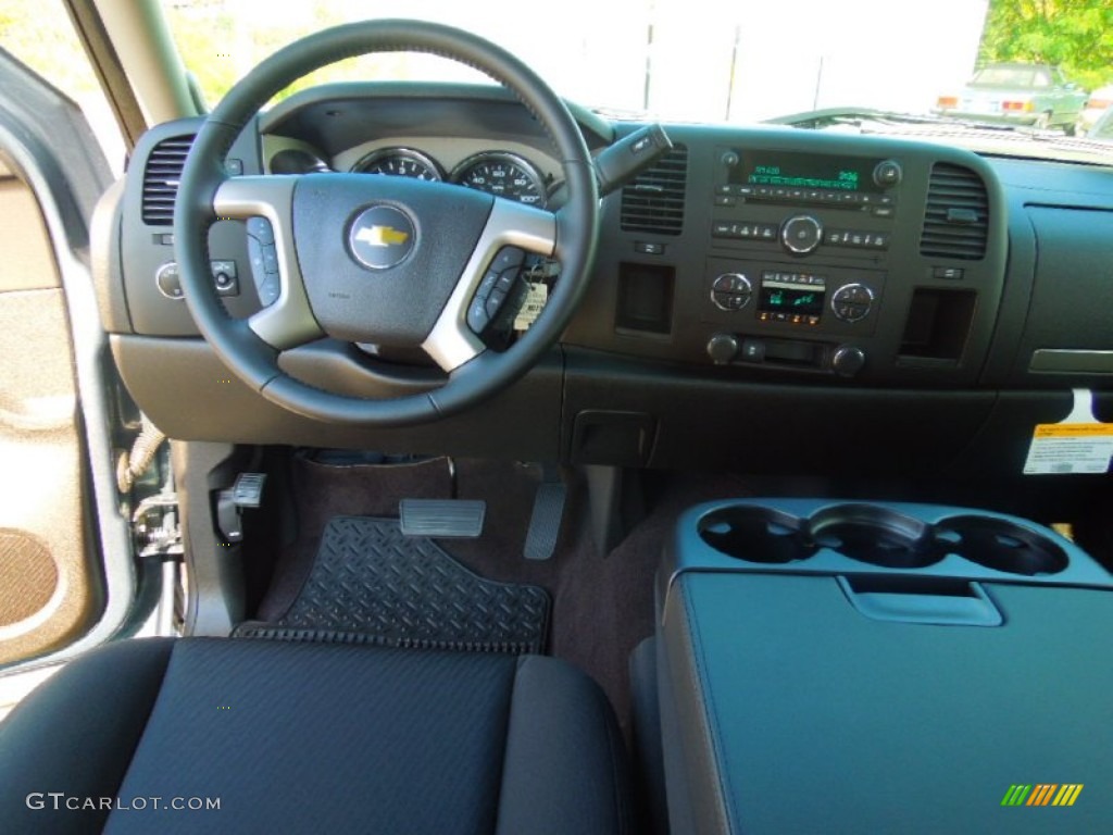 2013 Silverado 1500 LT Extended Cab - Blue Granite Metallic / Ebony photo #16