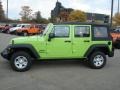 Gecko Green Pearl 2013 Jeep Wrangler Unlimited Sport 4x4 Exterior