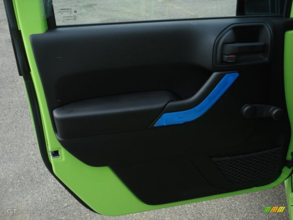 2013 Jeep Wrangler Unlimited Sport 4x4 Black Door Panel Photo #71810487