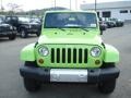 2013 Gecko Green Pearl Jeep Wrangler Unlimited Sahara 4x4  photo #3