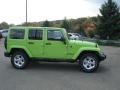 2013 Gecko Green Pearl Jeep Wrangler Unlimited Sahara 4x4  photo #5