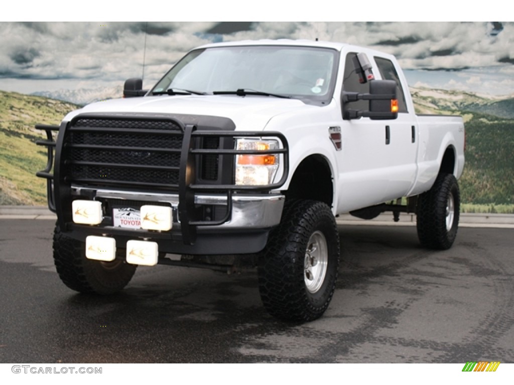 Oxford White 2008 Ford F250 Super Duty XL Crew Cab 4x4 Exterior Photo #71810890