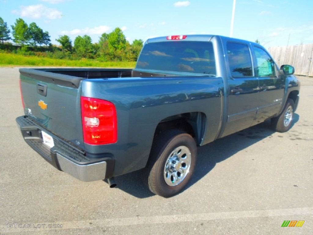 2012 Silverado 1500 LS Crew Cab - Blue Granite Metallic / Dark Titanium photo #6