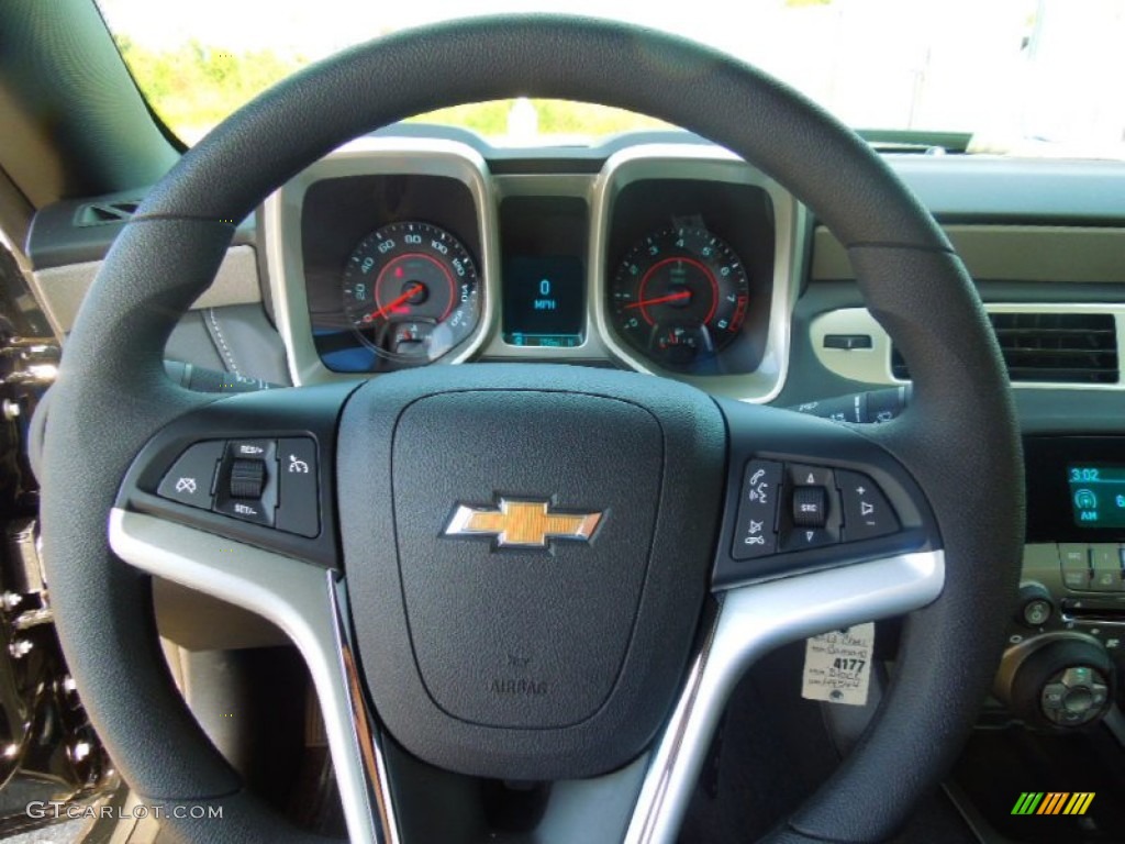2013 Chevrolet Camaro LS Coupe Black Steering Wheel Photo #71811390