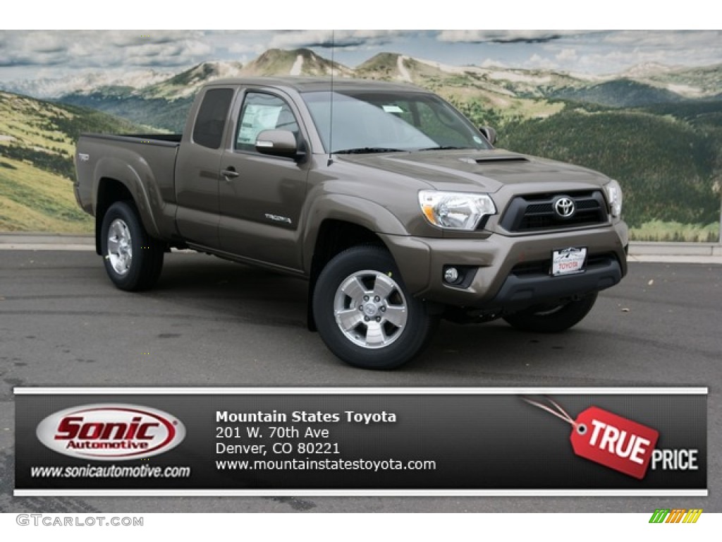 2013 Tacoma V6 TRD Sport Access Cab 4x4 - Pyrite Mica / Graphite photo #1