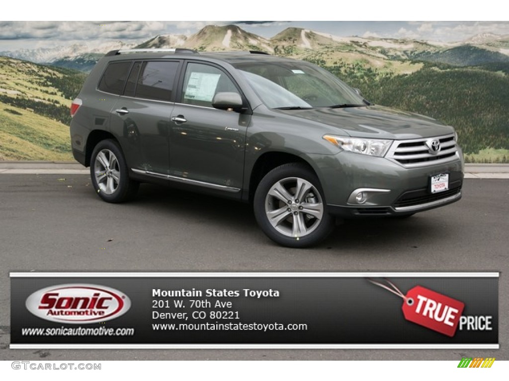 2013 Highlander Limited 4WD - Cypress Green Pearl / Sand Beige photo #1