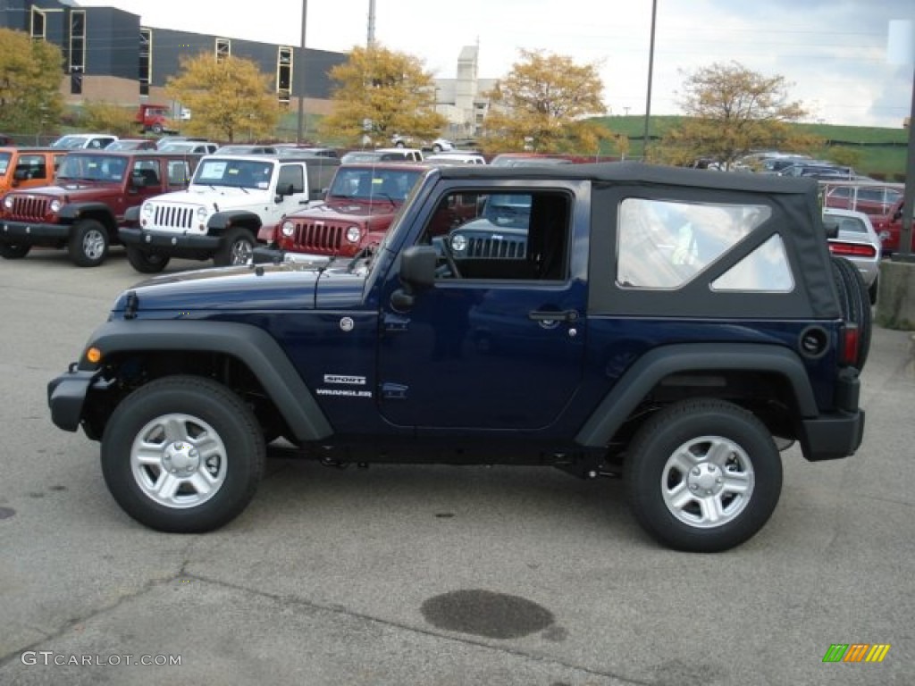 2013 Wrangler Sport 4x4 - True Blue Pearl / Black photo #1