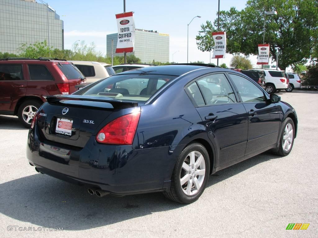 2006 Maxima 3.5 SL - Majestic Blue Metallic / Cafe Latte photo #6