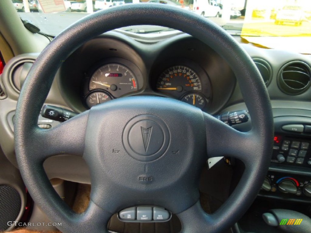 2000 Grand Am SE Sedan - Bright Red / Dark Taupe photo #13