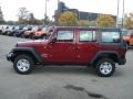 2013 Deep Cherry Red Crystal Pearl Jeep Wrangler Unlimited Sport 4x4  photo #1