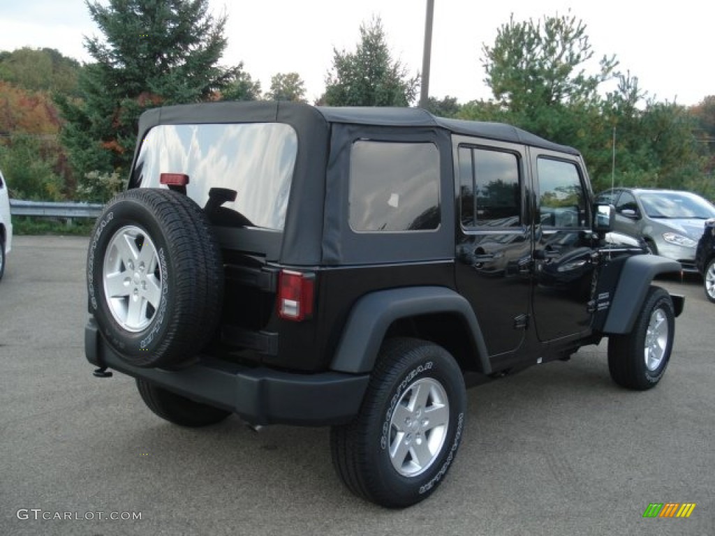 2013 Wrangler Unlimited Sport S 4x4 - Black / Black photo #6