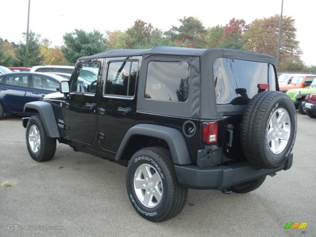 2013 Wrangler Unlimited Sport S 4x4 - Black / Black photo #8