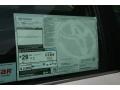 2012 Toyota Camry SE Window Sticker