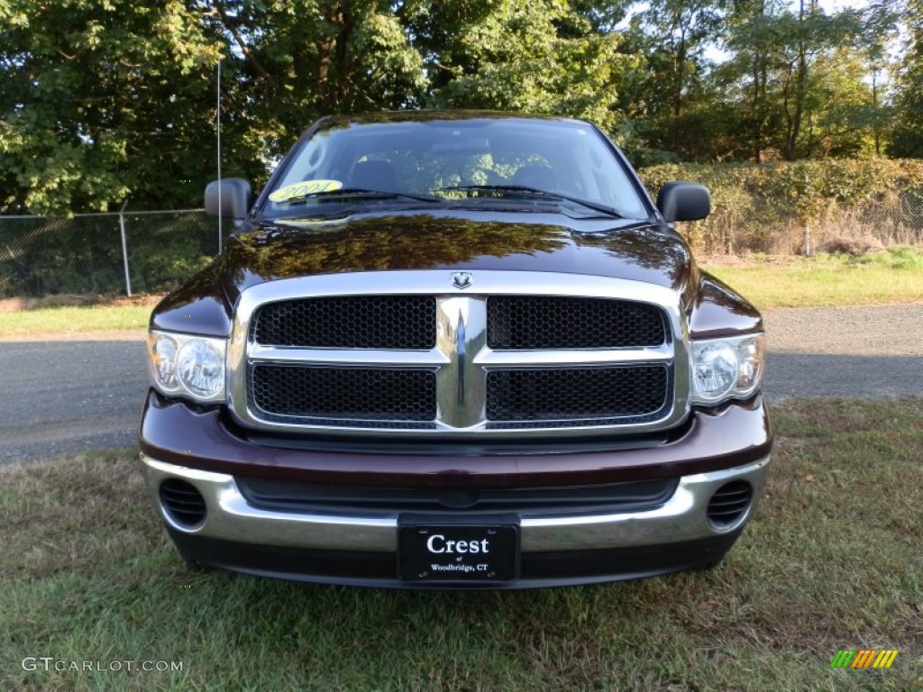 2004 Ram 1500 SLT Quad Cab 4x4 - Deep Molten Red Pearl / Dark Slate Gray photo #3