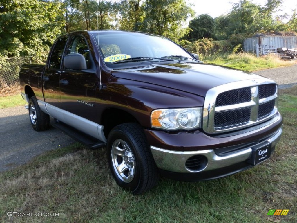 2004 Ram 1500 SLT Quad Cab 4x4 - Deep Molten Red Pearl / Dark Slate Gray photo #4