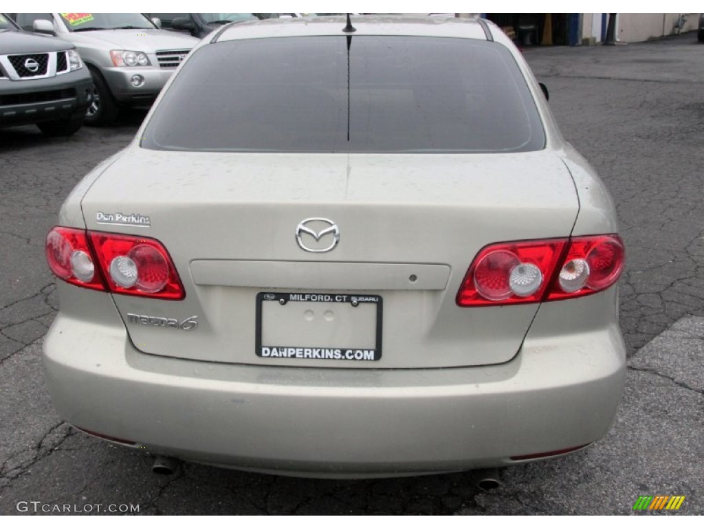 2004 MAZDA6 i Sedan - Pebble Ash Metallic / Beige photo #7