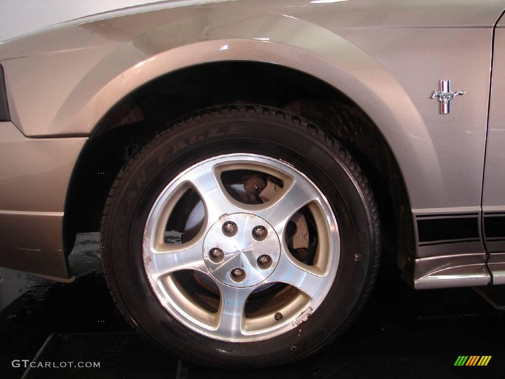 2002 Mustang V6 Coupe - Mineral Grey Metallic / Medium Graphite photo #11