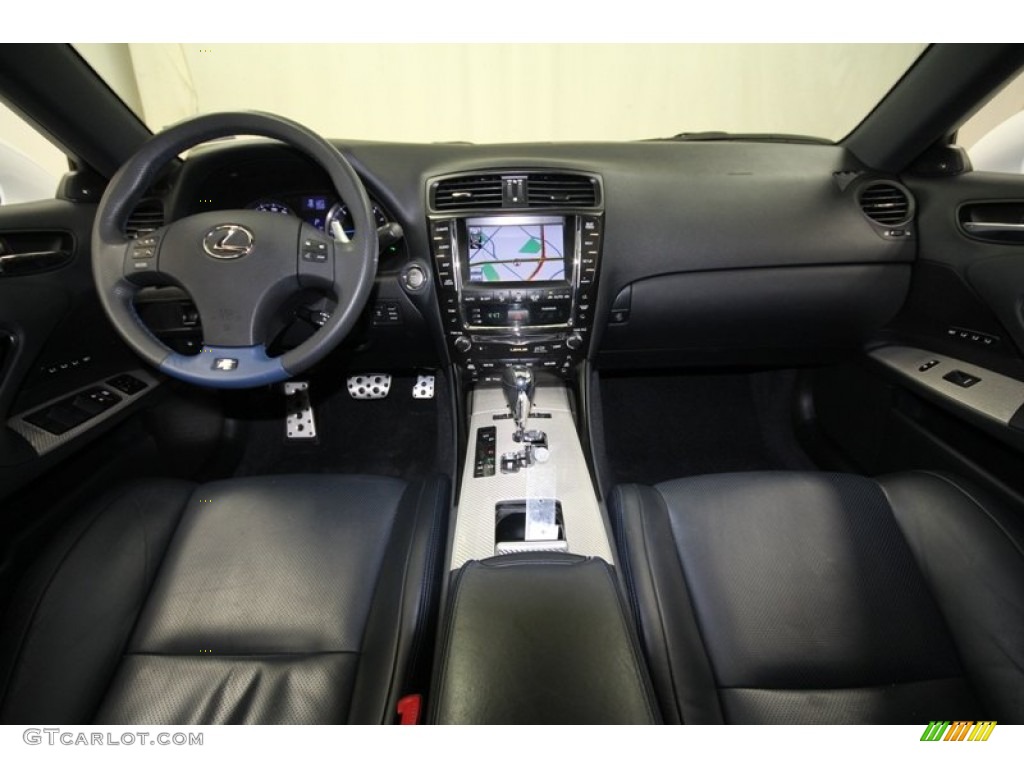 2010 Lexus IS F Black Dashboard Photo #71816613