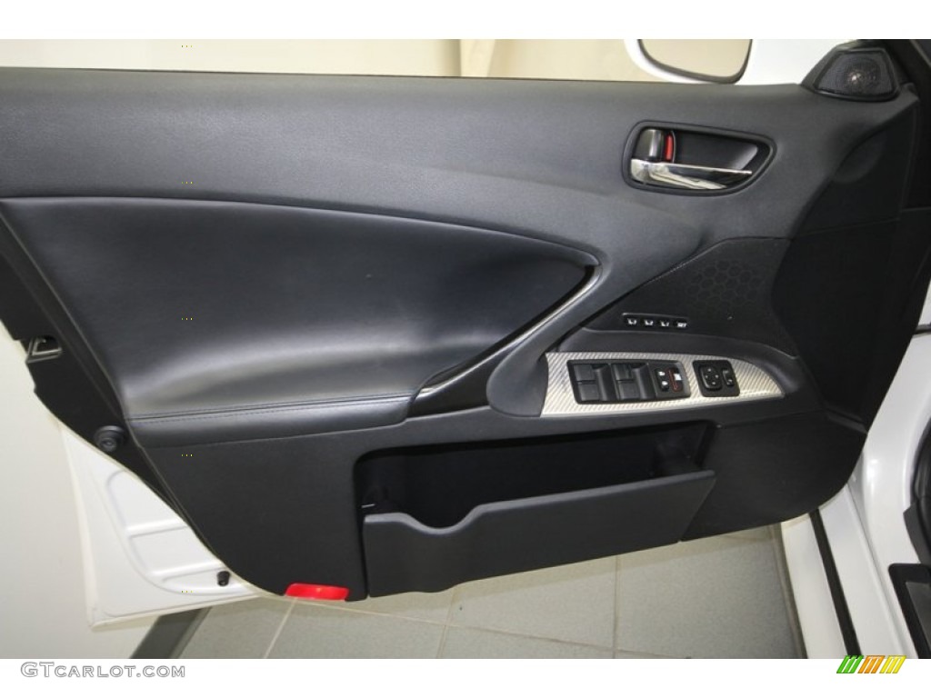 2010 Lexus IS F Black Door Panel Photo #71816646