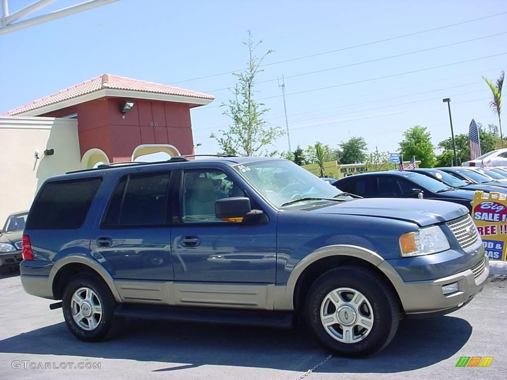 2003 Expedition Eddie Bauer - Medium Wedgewood Blue Metallic / Medium Parchment photo #2