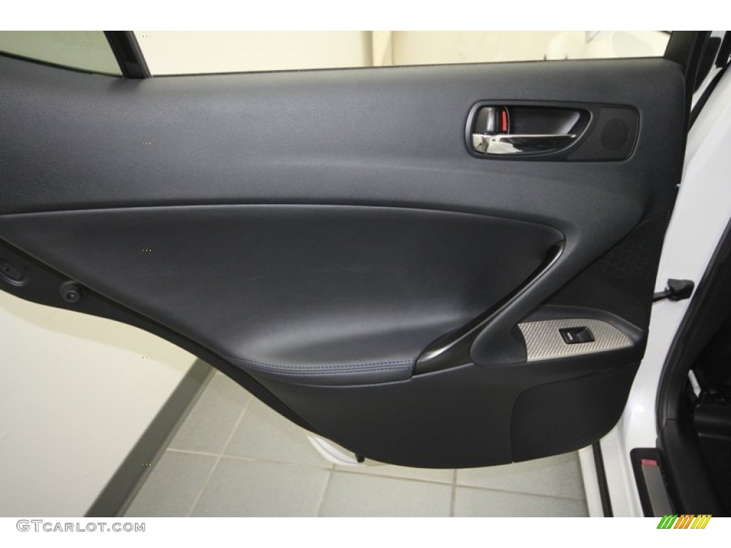 2010 Lexus IS F Black Door Panel Photo #71816700