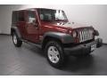 2008 Red Rock Crystal Pearl Jeep Wrangler Unlimited X 4x4  photo #1