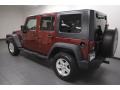 2008 Red Rock Crystal Pearl Jeep Wrangler Unlimited X 4x4  photo #5