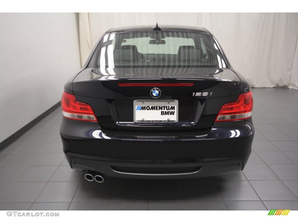 2013 1 Series 128i Coupe - Carbon Black Metallic / Black photo #9