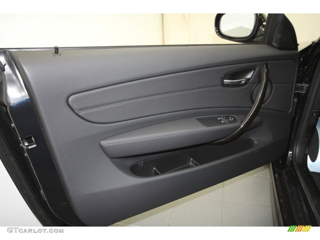 2013 BMW 1 Series 128i Coupe Black Door Panel Photo #71817132
