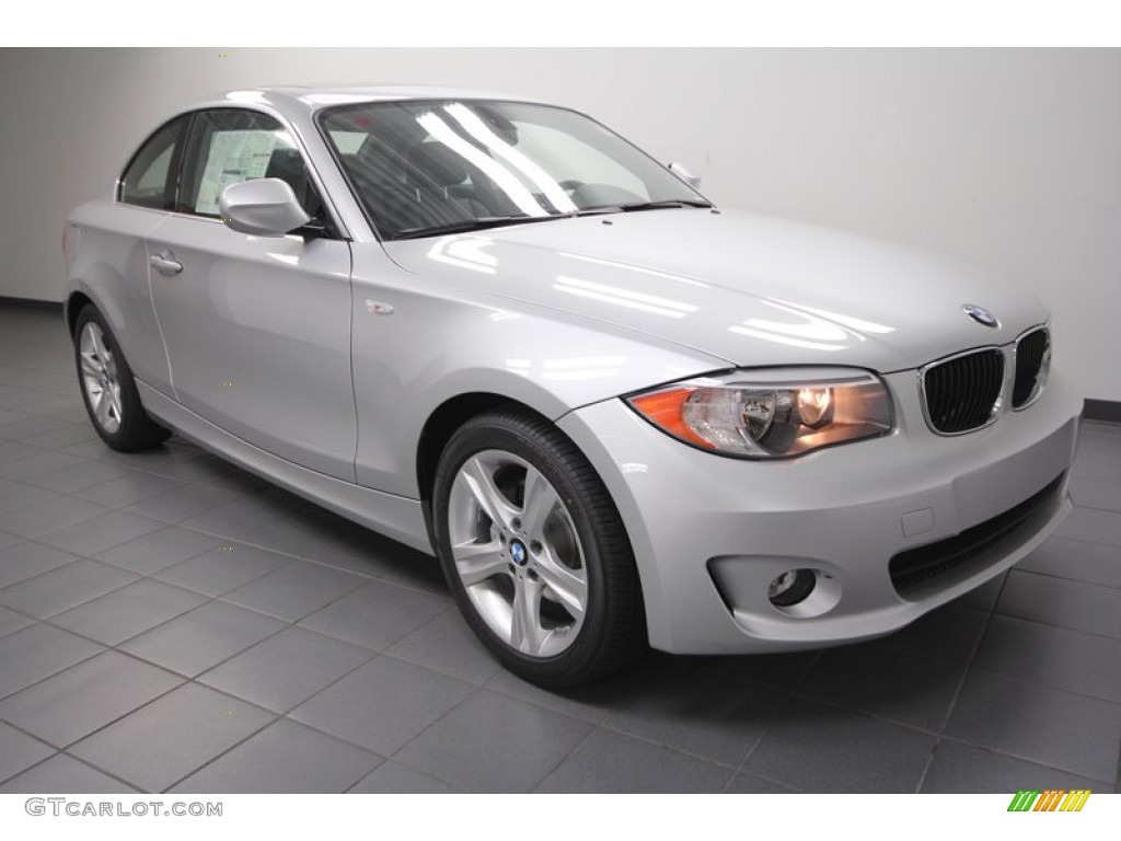 2013 1 Series 128i Coupe - Titanium Silver Metallic / Black photo #1