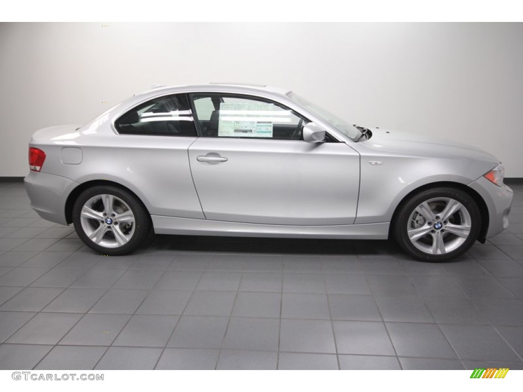 Titanium Silver Metallic 2013 BMW 1 Series 128i Coupe Exterior Photo #71817165