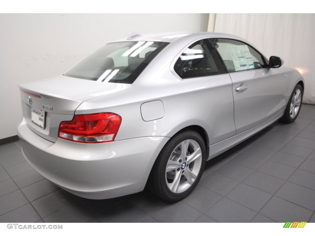 2013 1 Series 128i Coupe - Titanium Silver Metallic / Black photo #8