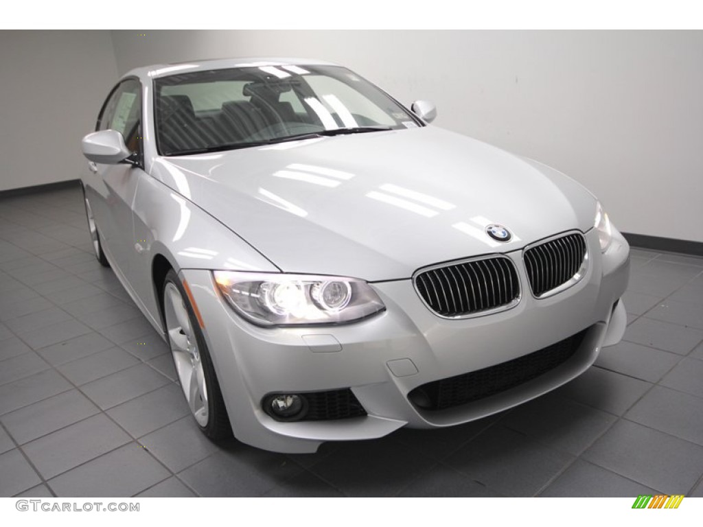 2013 3 Series 335i Coupe - Titanium Silver Metallic / Black photo #5