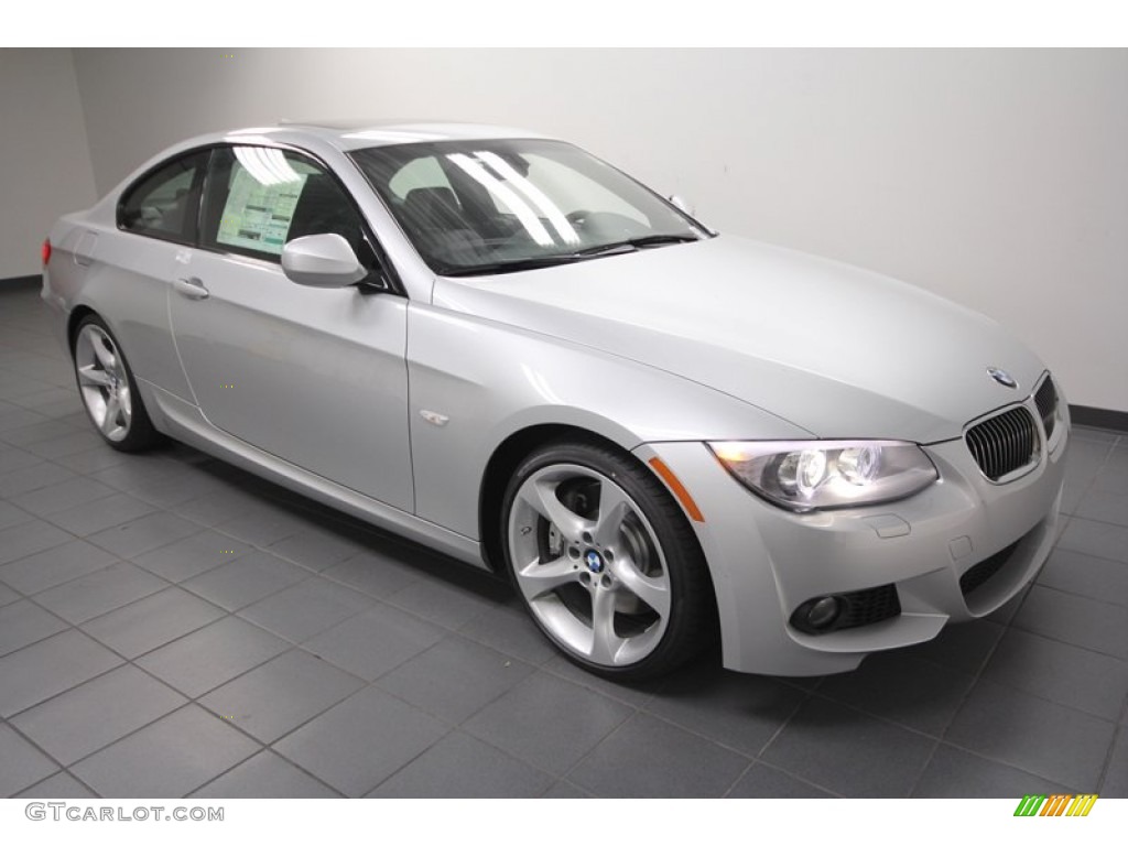 2013 3 Series 335i Coupe - Titanium Silver Metallic / Black photo #6