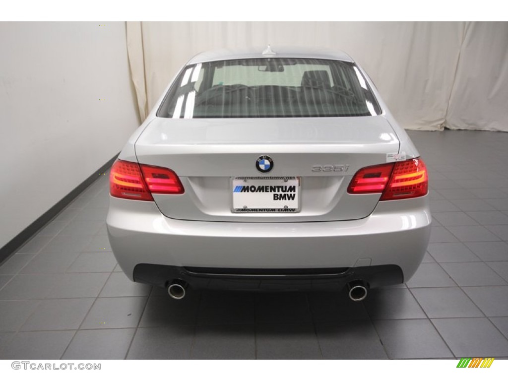 2013 3 Series 335i Coupe - Titanium Silver Metallic / Black photo #9