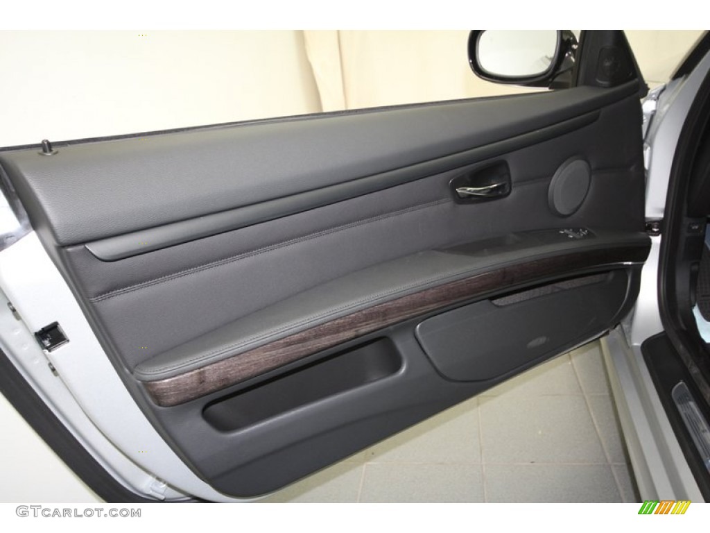 2013 3 Series 335i Coupe - Titanium Silver Metallic / Black photo #13