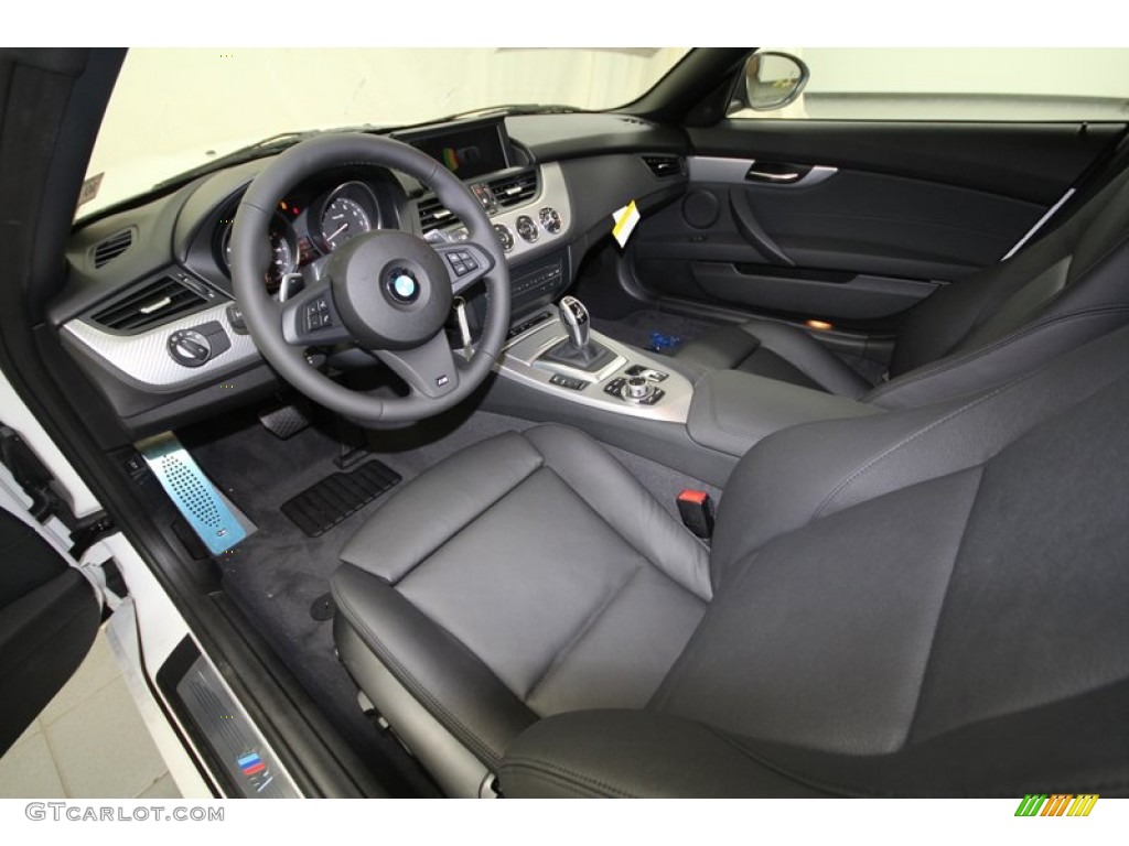 Black Interior 2013 BMW Z4 sDrive 28i Photo #71817597