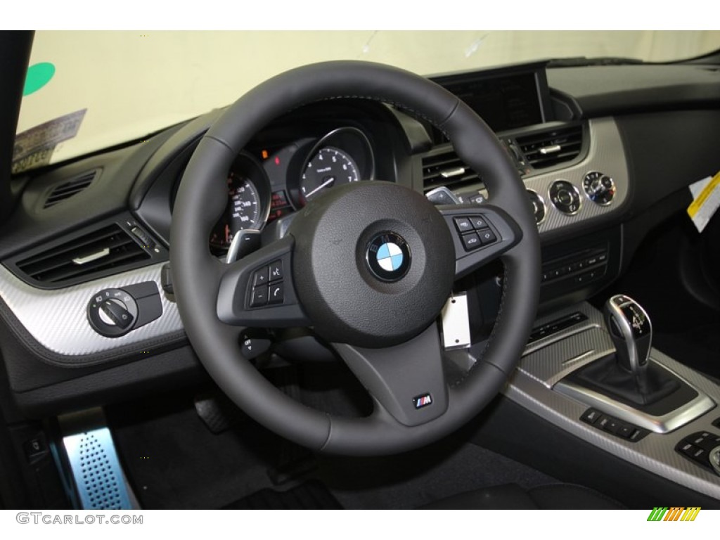 2013 BMW Z4 sDrive 28i Black Steering Wheel Photo #71817633