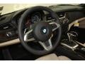 2013 BMW Z4 Beige Interior Steering Wheel Photo