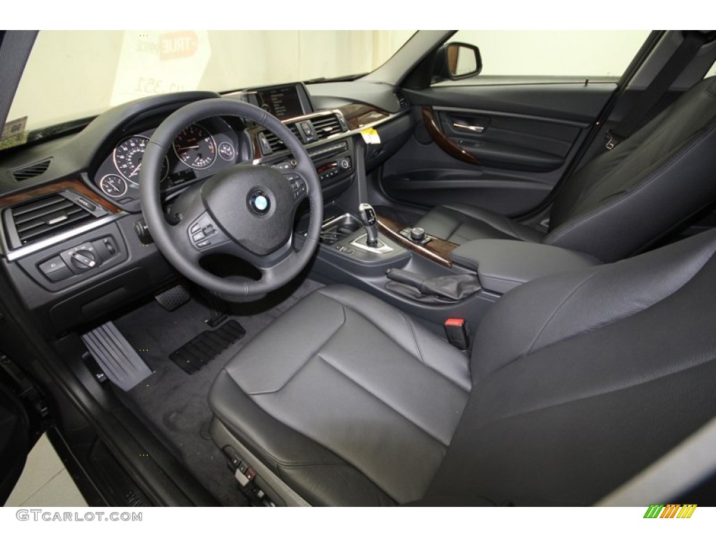 Black Interior 2013 BMW 3 Series 328i Sedan Photo #71817813