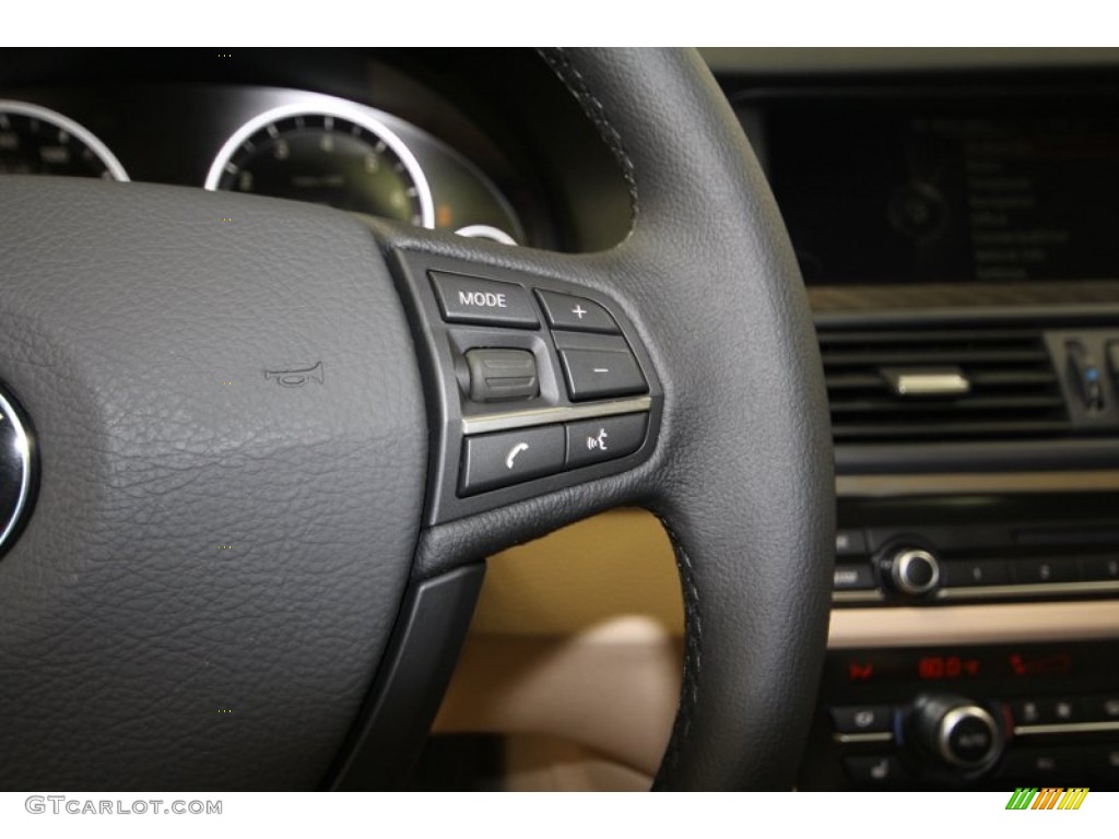 2013 5 Series 528i Sedan - Alpine White / Venetian Beige photo #23