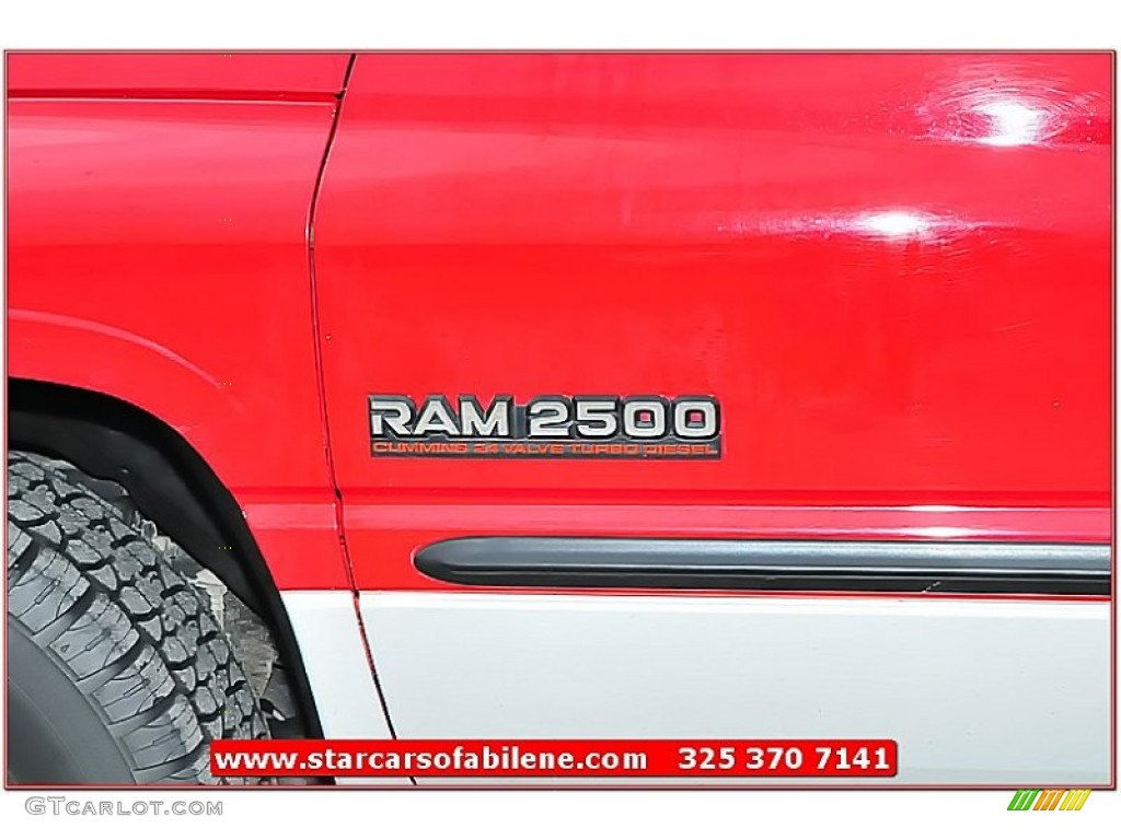 2001 Ram 2500 SLT Quad Cab - Flame Red / Agate photo #3